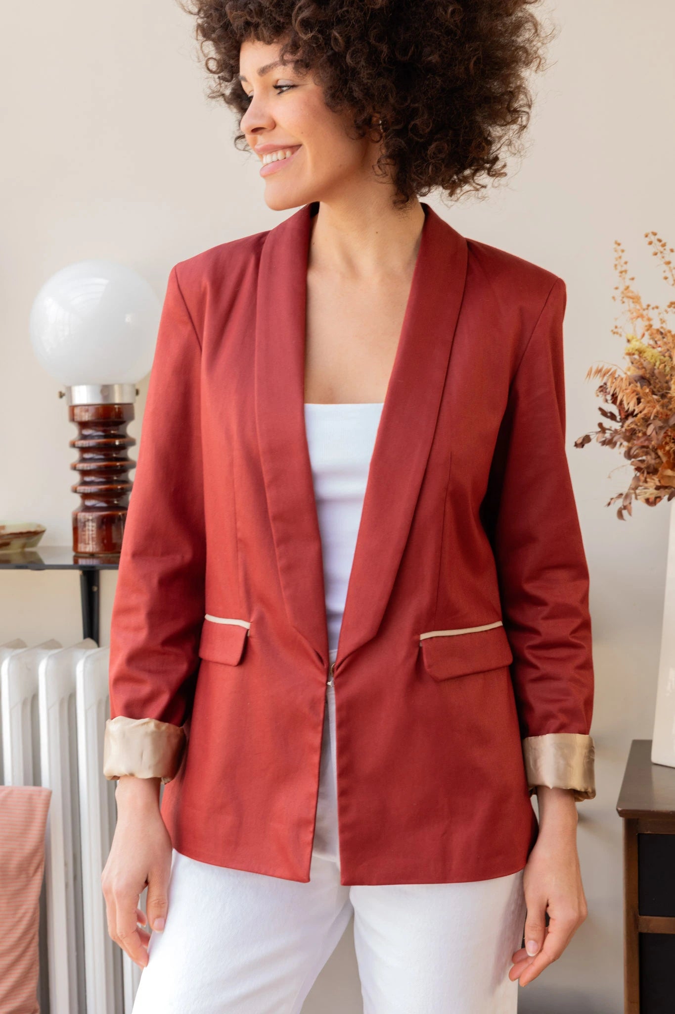 Sophie Red Paprika Blazer - T38