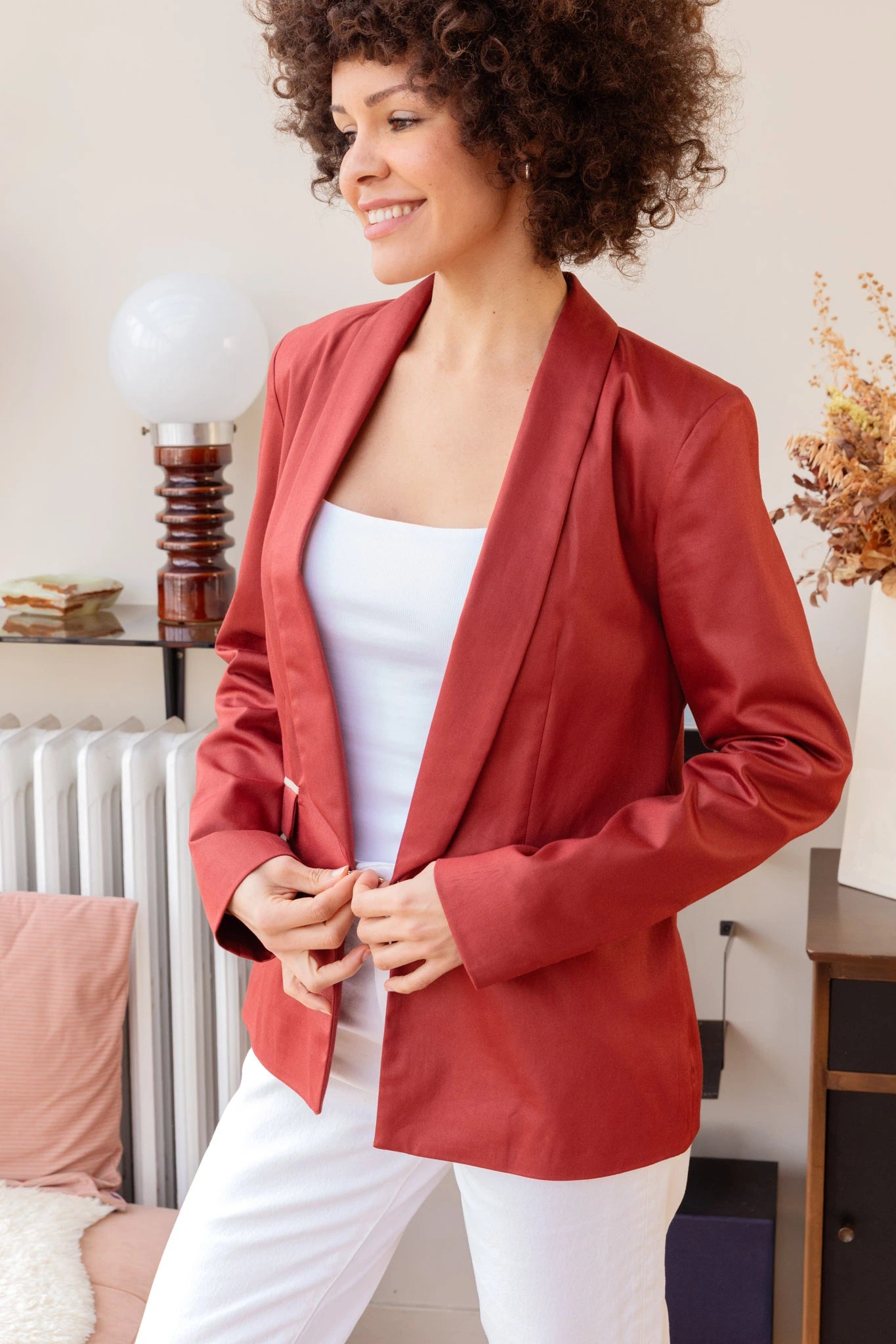 Sophie Red Paprika Blazer - T38